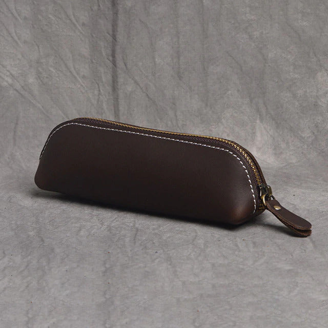 The Paavo Leather Pen Case | Leather Makeup Pouch from STEEL HORSE LEATHER