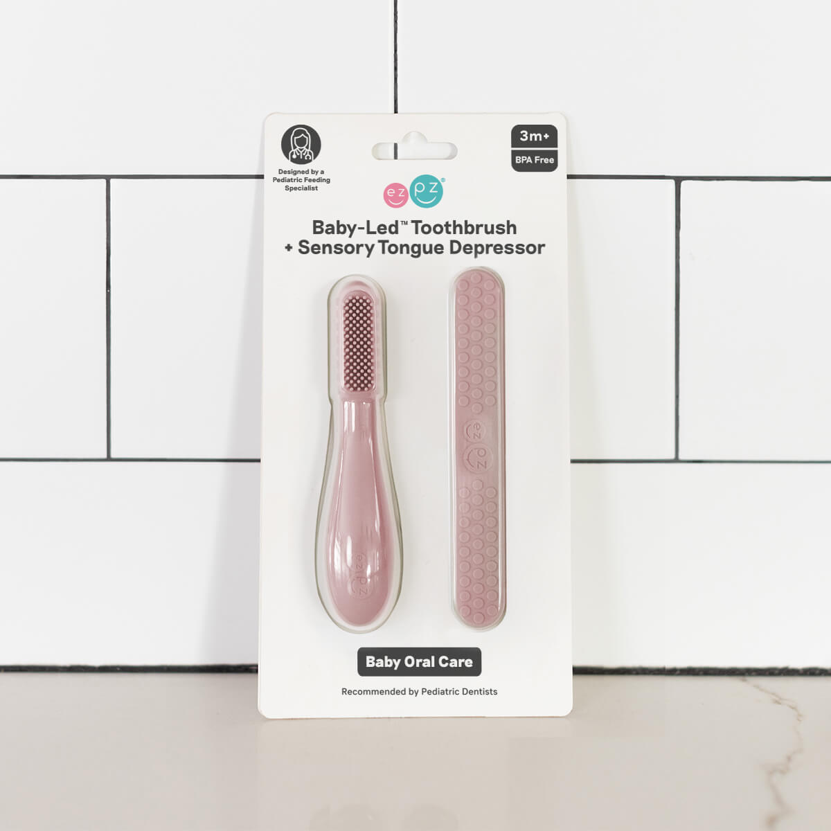 Baby-Led™ Toothbrush + Tongue Depressor from ezpz