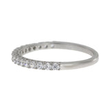 Cubic Zirconium Wedding Band Ring Sterling Silver from Bids.com