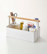 Storage Caddy - 2 Sizes - Steel + Wood from Yamazaki Home