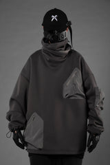 H33 Grey Utility Transformer Hoodie From Niepce Inc