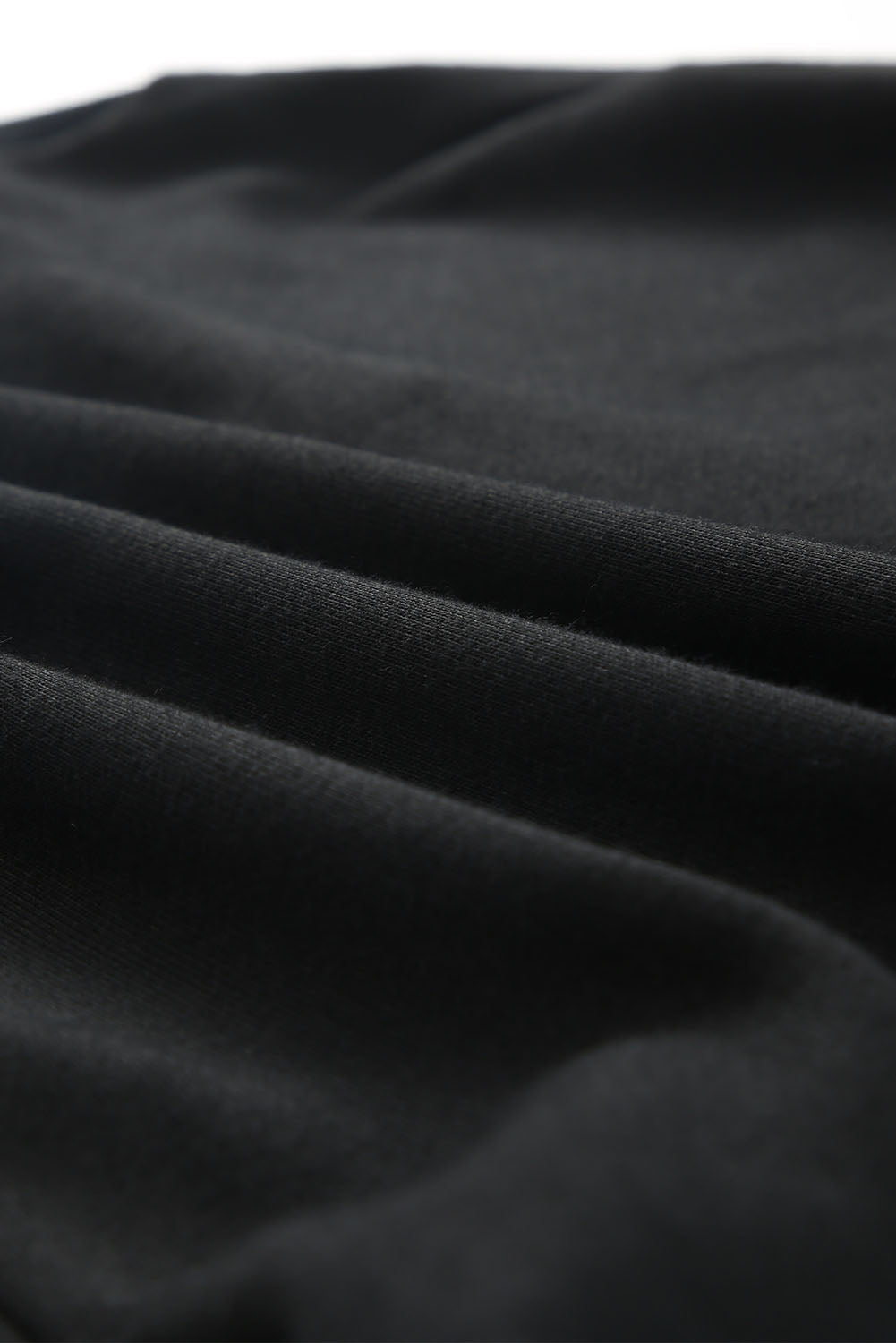 Black Casual High Neck Henley Top and Short Outfit from MsDressly
