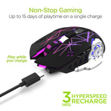 HyperGear Chromium Wireless Gaming Mouse for Extended Play Sessions from Jupiter Gear Home