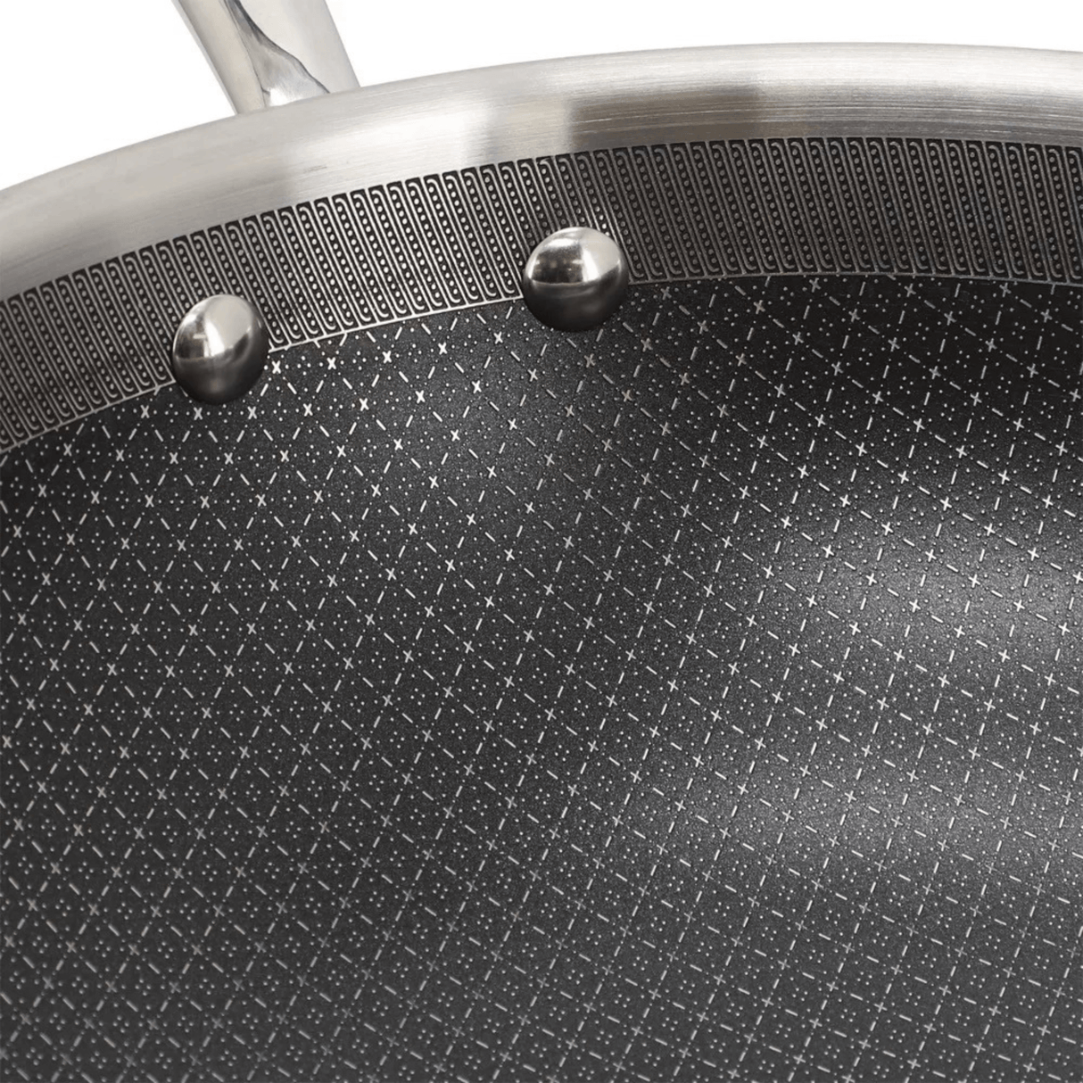 Better Chef 12.5-Inch 3-Ply Stainless Steel Nonstick Wok with Lid from Jupiter Gear Home