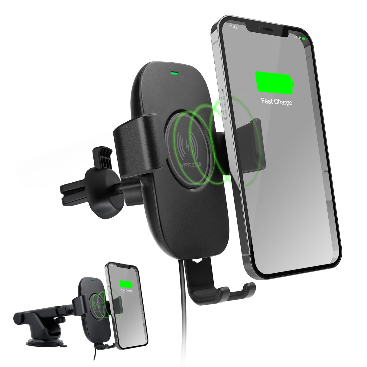 HyperGear Gravity 15W Wireless Fast Charge Mount - Hands-Free from Jupiter Gear Home