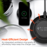 HyperGear ChargePad Pro 15W Wireless Fast Charger USB-C from Jupiter Gear Home