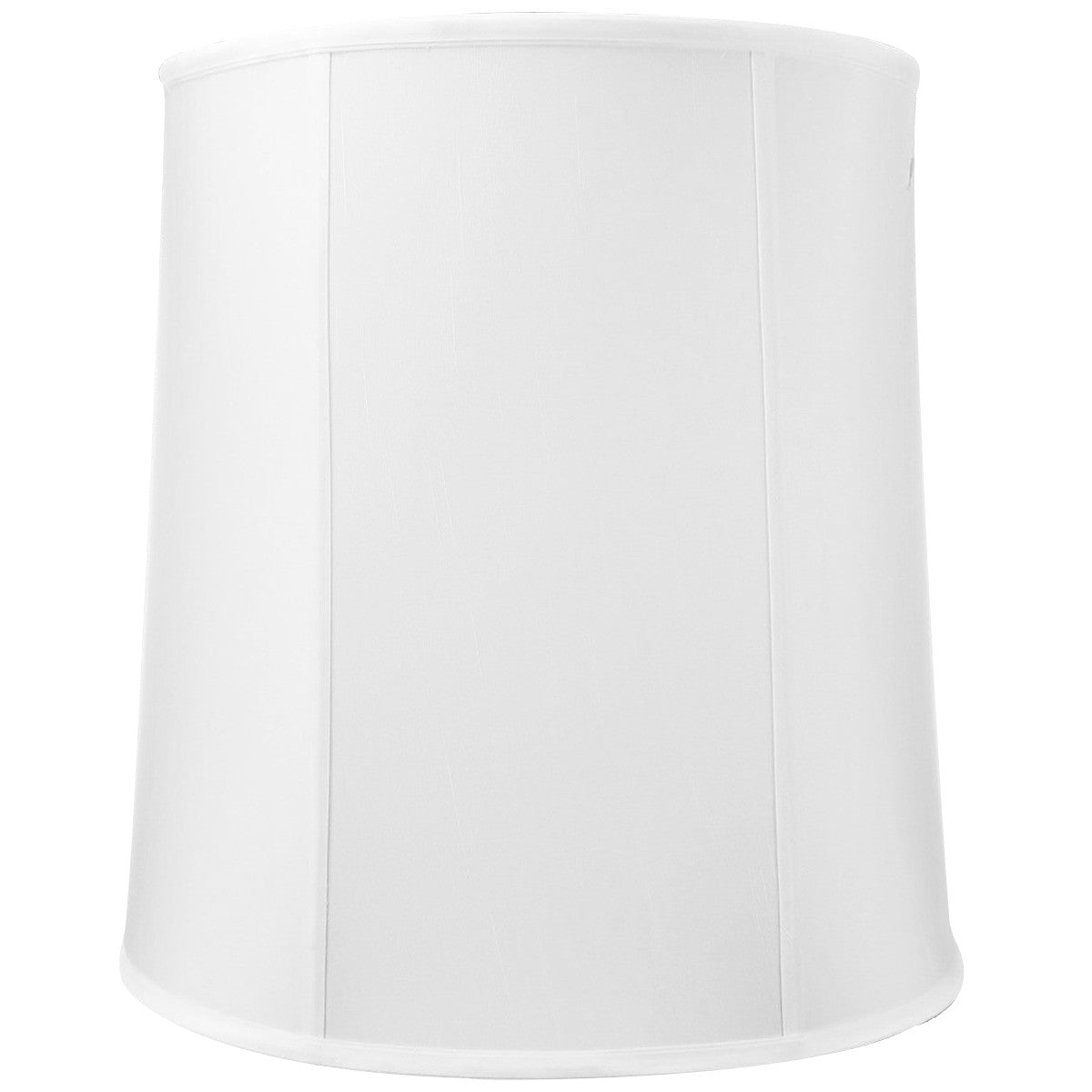 Large 14"x16"x17" Drum Lampshade White Shantung, Large Cylinder Replacement Lamp Shade for Tall Table Lamps from LampsUSA