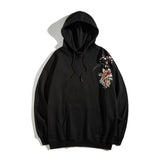 Dancing Fish Embroidery Hoodie from Niepce Inc