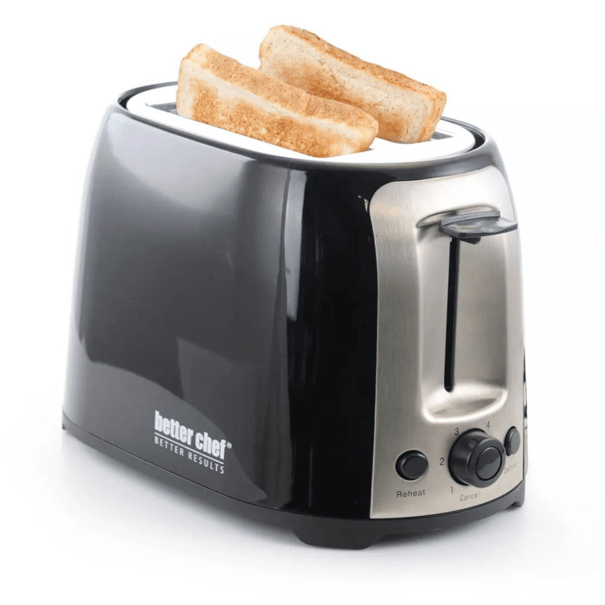 Better Chef Deluxe Cool Touch Wide-Slot 2-Slice Toaster with Stainless Accents from Jupiter Gear Home