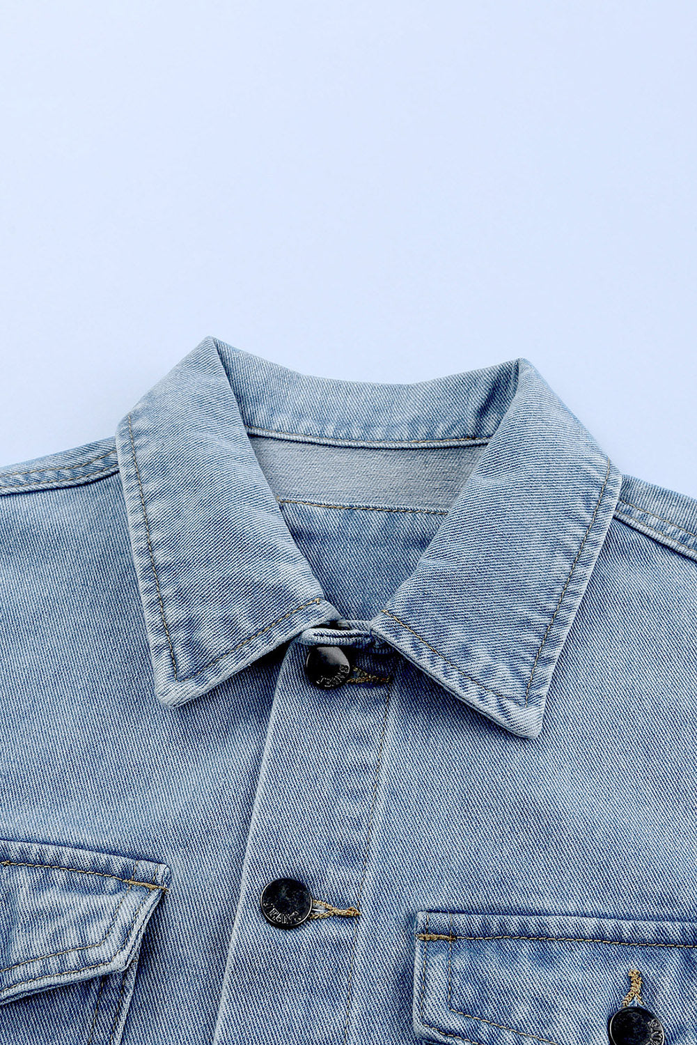 Animal Print Denim Jacket from MsDressly