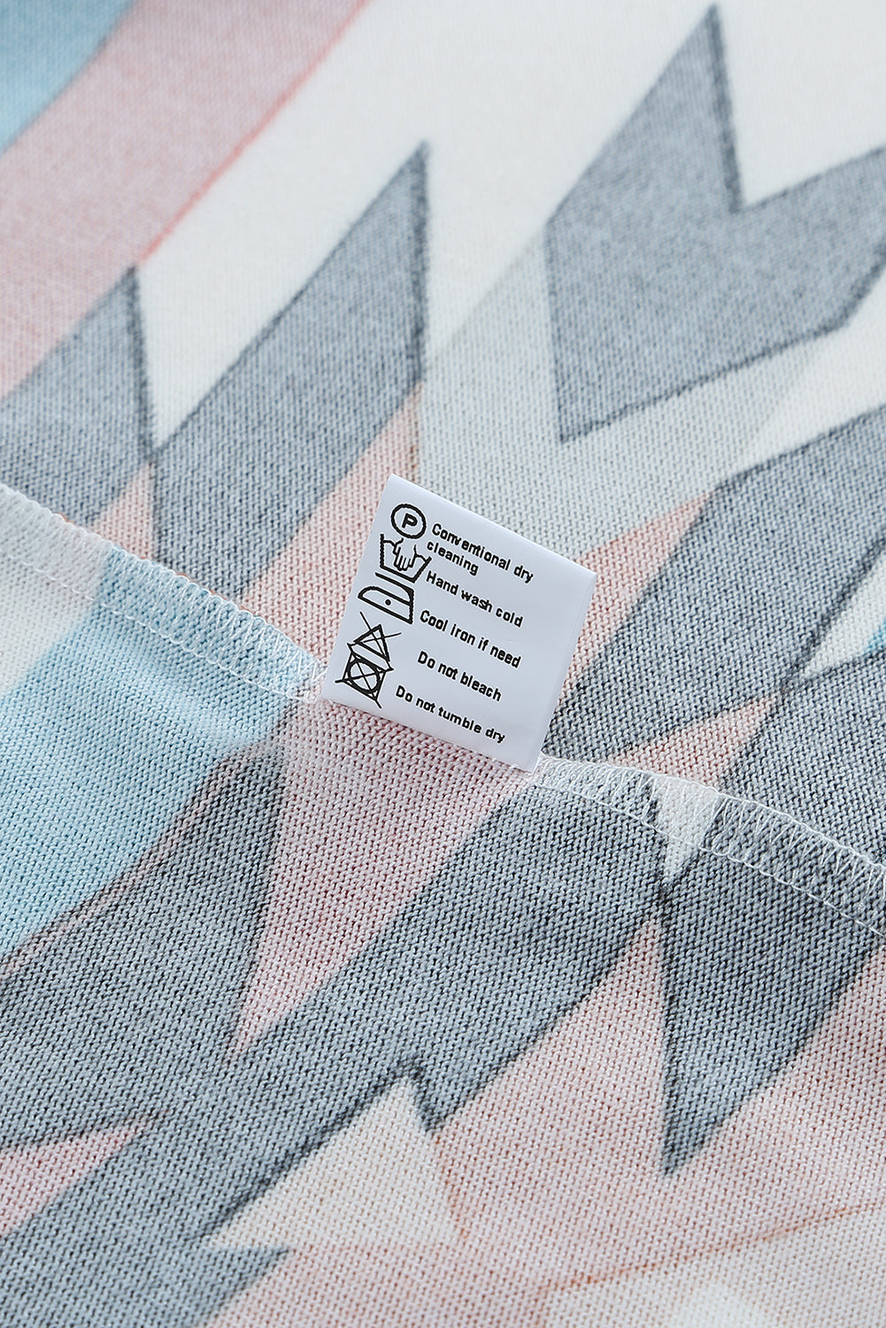 Chic Printed Lapel Woolen Coat with Unique Stitching from MsDressly