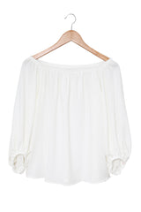 All-Occasion White Off-Shoulder Top from MsDressly