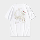 Gallant Lion Embroidery Tee from Niepce Inc