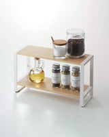 Two-Tier Riser - Steel + Wood from Yamazaki Home