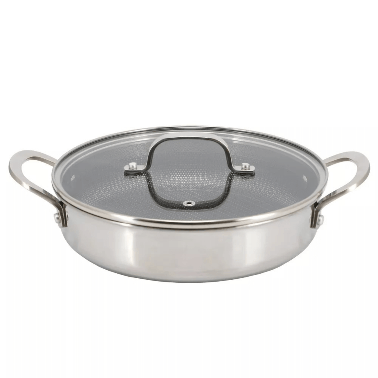 Better Chef 10-Inch 3-Ply Stainless Steel Nonstick Deep Fry Pan with Lid from Jupiter Gear Home