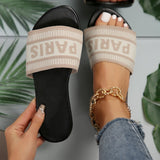 PARIS Letter Open Toe Flat Sandals from My Pampered Life Seattle
