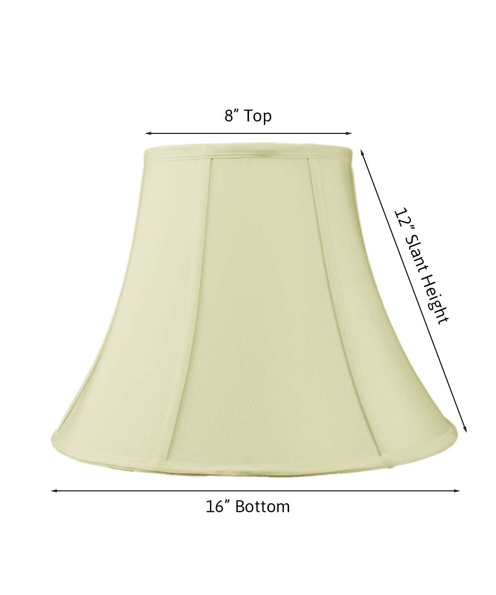 Egg Shell 16"W x 12"H Shantung Bell Lampshade From LampsUSA