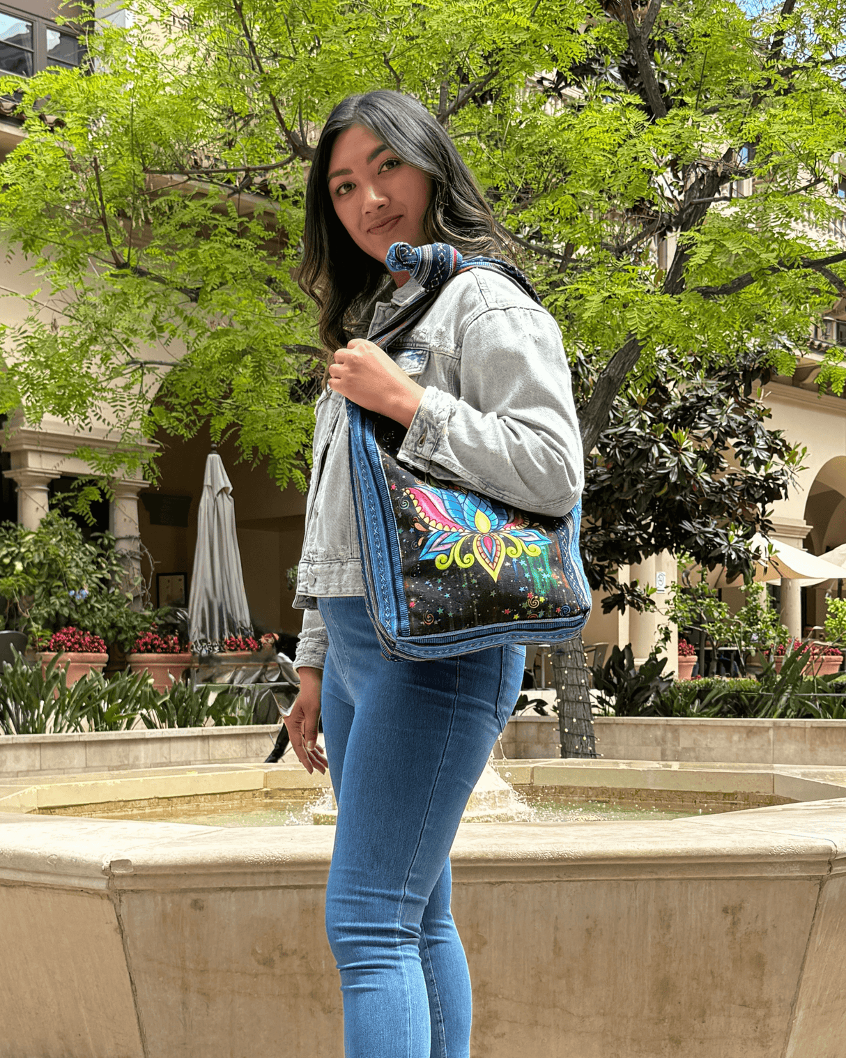 Kathmandu Collection Lotus Handmade Hobo Bag from Jupiter Gear