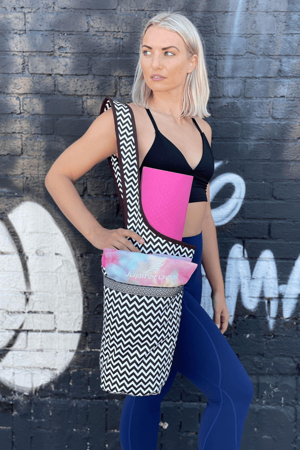 JupiterGear Yoga Mat Carrying Tote Bag with Large Pockets from Jupiter Gear