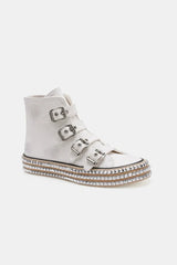 Beast Fashion Multi-Buckle Straps Studded Platform Sneakers from My Pampered Life Seattle