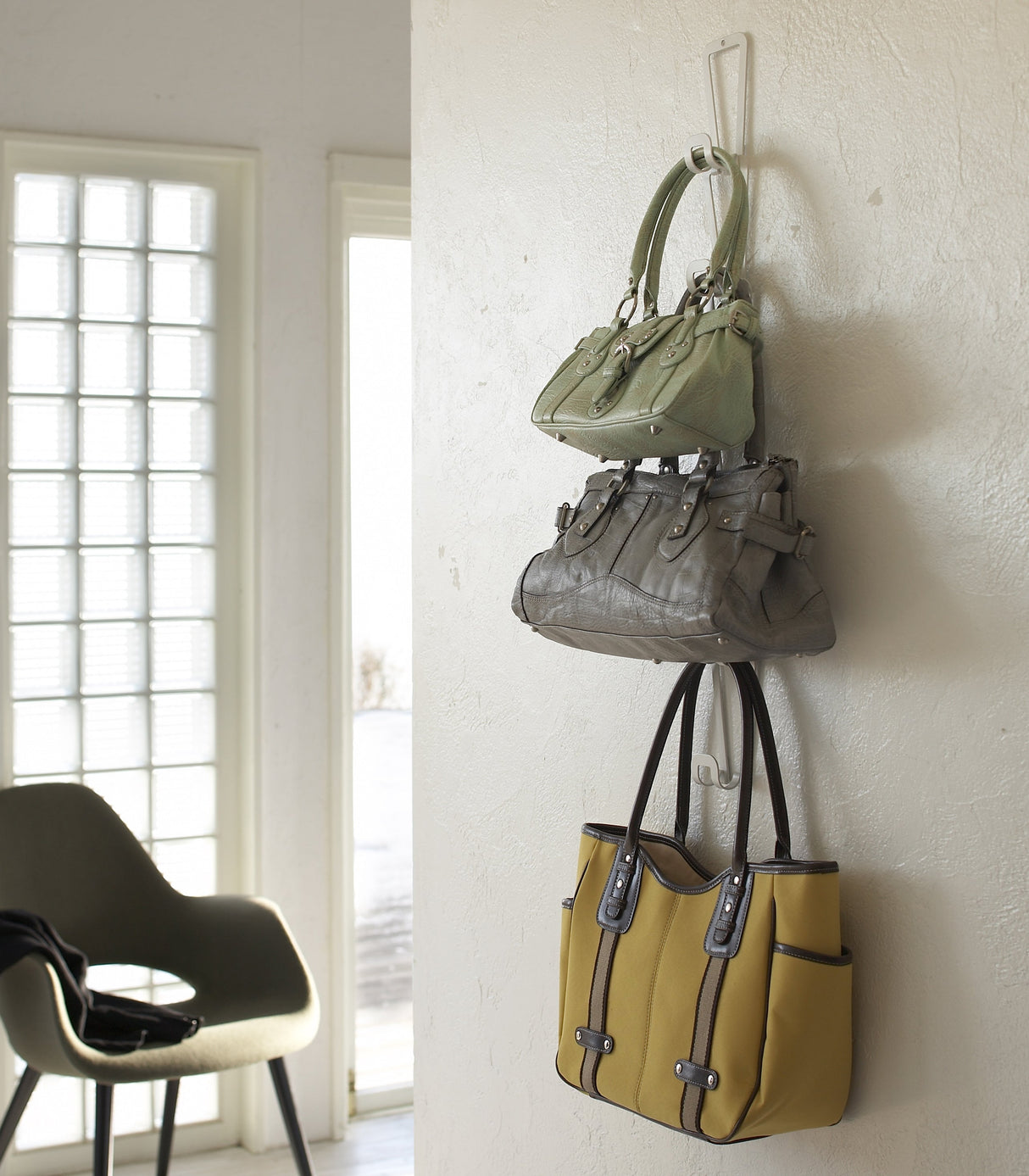 Cascading Storage Hooks - Steel from Yamazaki Home