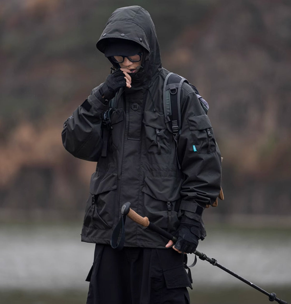 J88 Black Heavy Tactical Wilderness Jacket From Niepce Inc