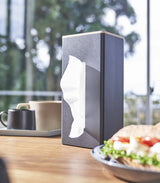 Two-Sided Tissue Case - Steel + Wood from Yamazaki Home