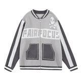 Easy Skull Knit Bomber Jacket from Niepce Inc