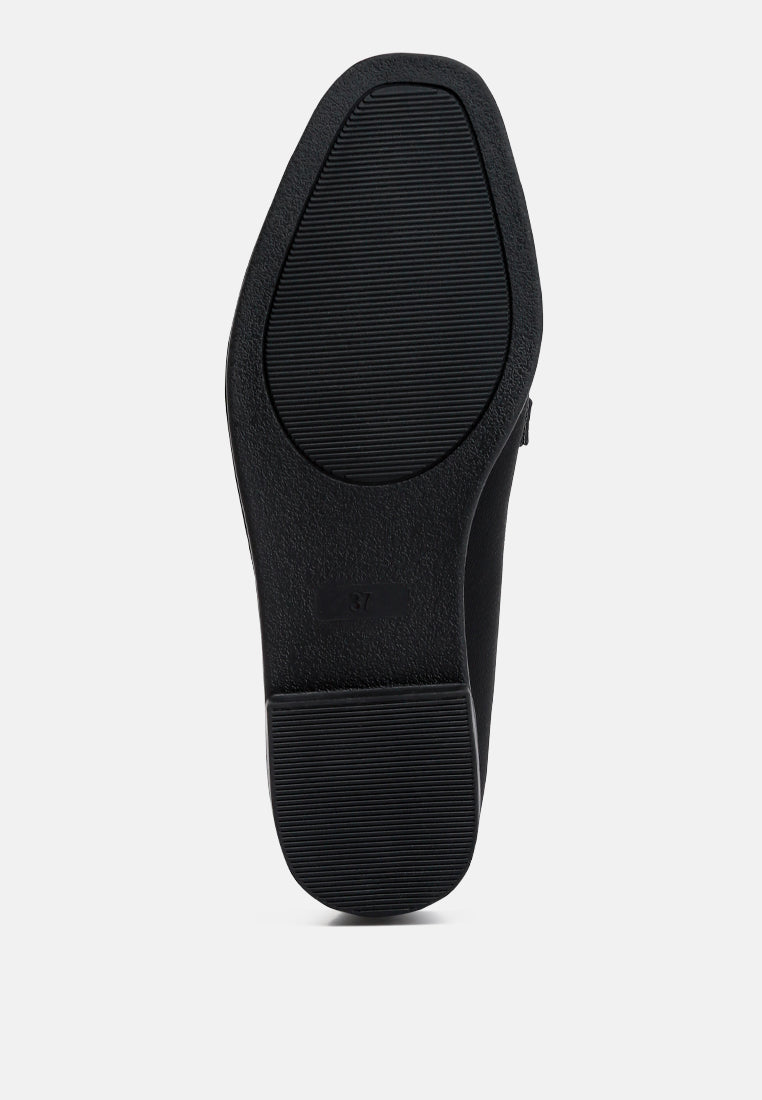 Fable Horsebit Embellished Flat Loafers from London Rag International