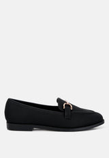 Fable Horsebit Embellished Flat Loafers from London Rag International