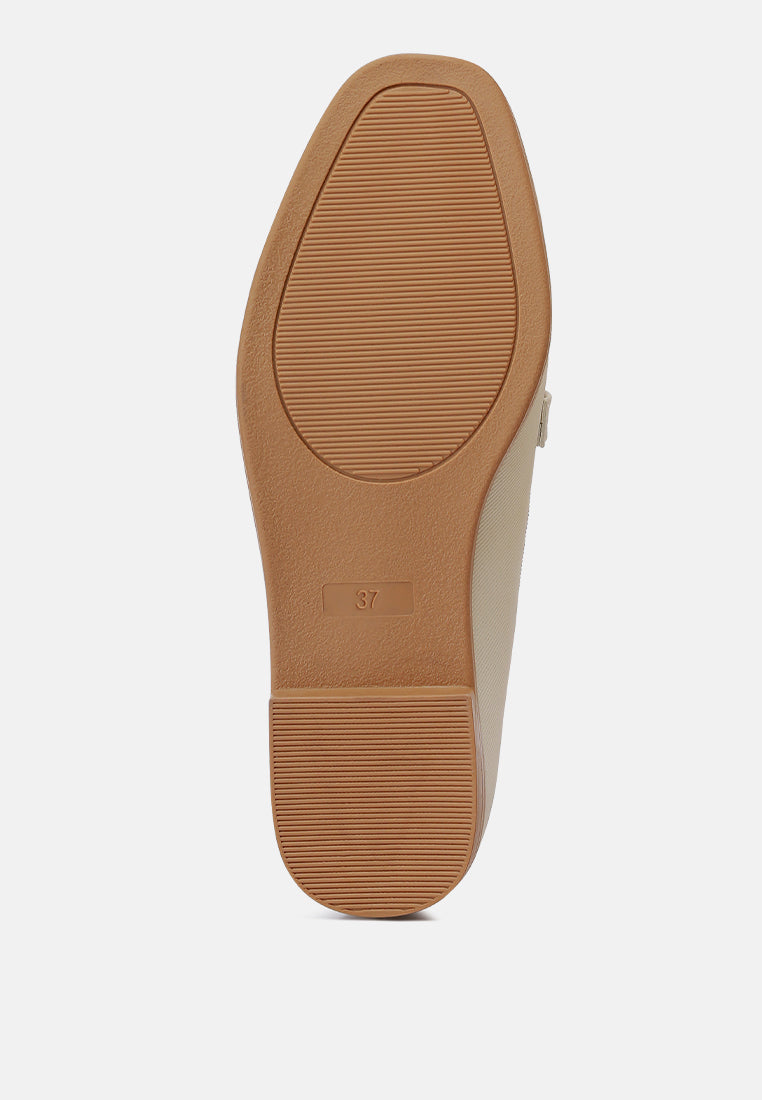 Fable Horsebit Embellished Flat Loafers from London Rag International