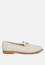 Fable Horsebit Embellished Flat Loafers from London Rag International
