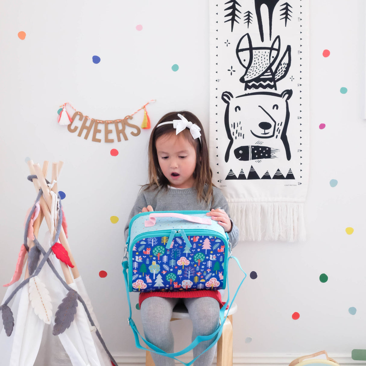 Canvas Growth Chart - Woodland From Wee Gallery