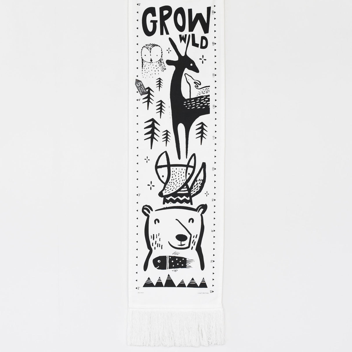 Canvas Growth Chart - Woodland From Wee Gallery