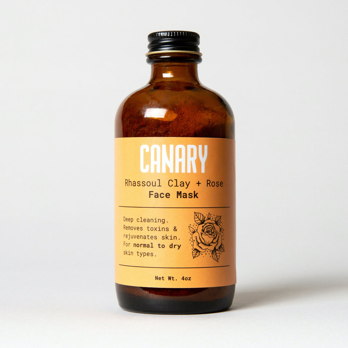 Rhassoul Clay + Rose Face Mask from Canary