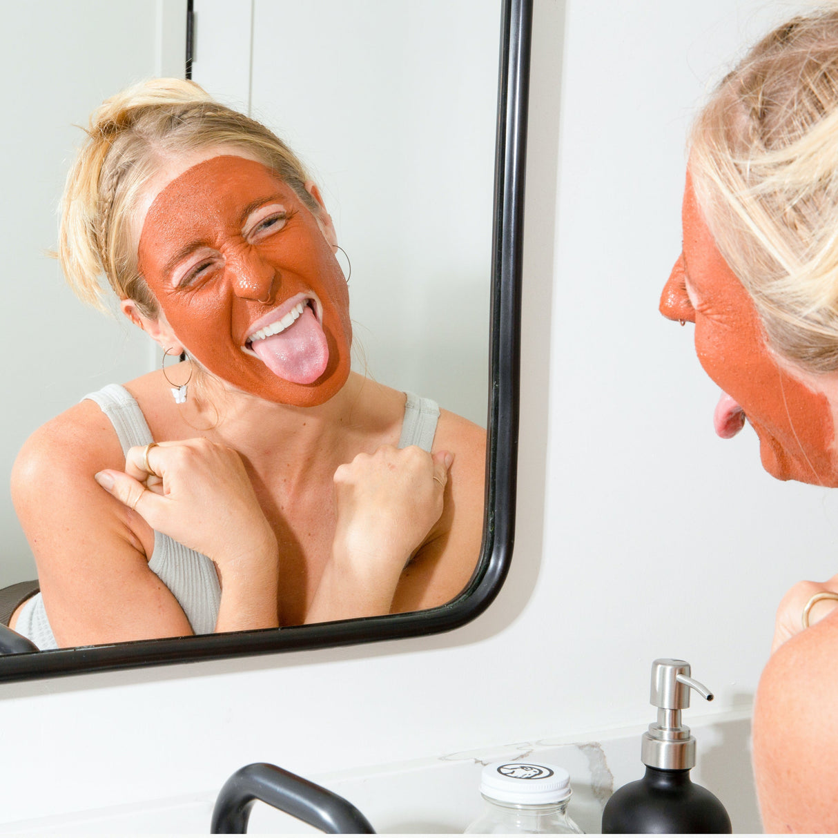 Rhassoul Clay + Rose Face Mask from Canary