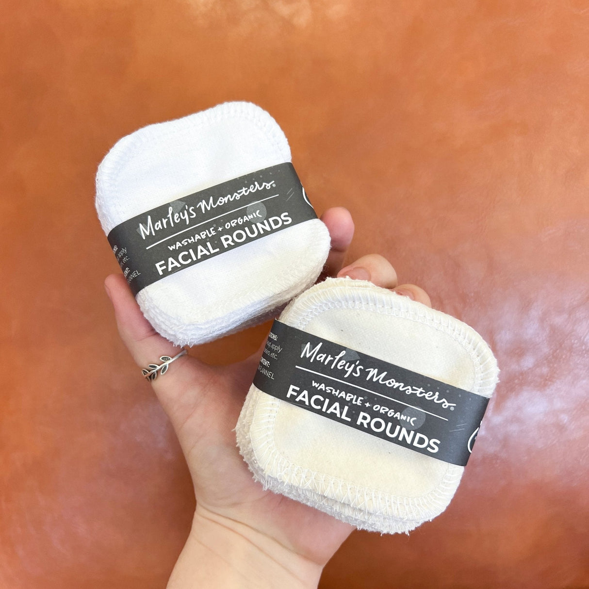 Facial Rounds: Organic Cotton Flannel from Marley's Monsters