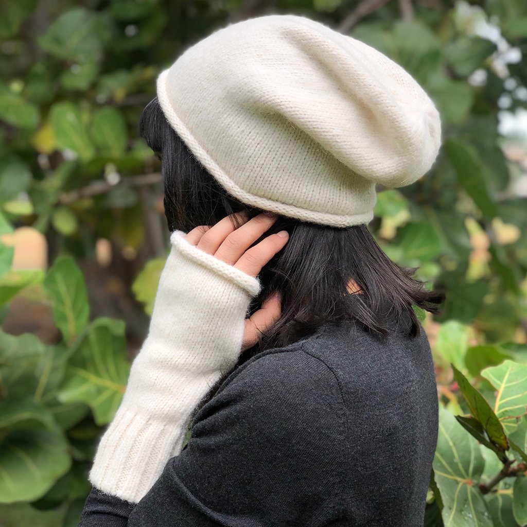 Snow Essential Knit Alpaca Beanie from SLATE + SALT