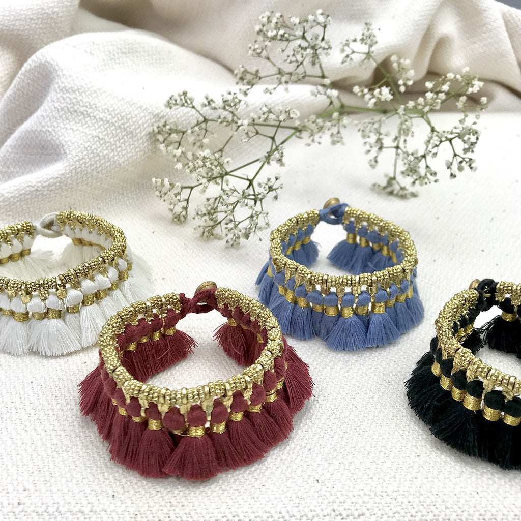 Kyra Tassel Bracelet from SLATE + SALT