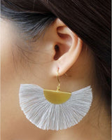 Half Moon Fan Earrings from SLATE + SALT