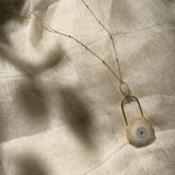 Solar Quartz Eye Necklace from SLATE + SALT