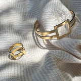 Geo Stripe Bombshell Ring from SLATE + SALT