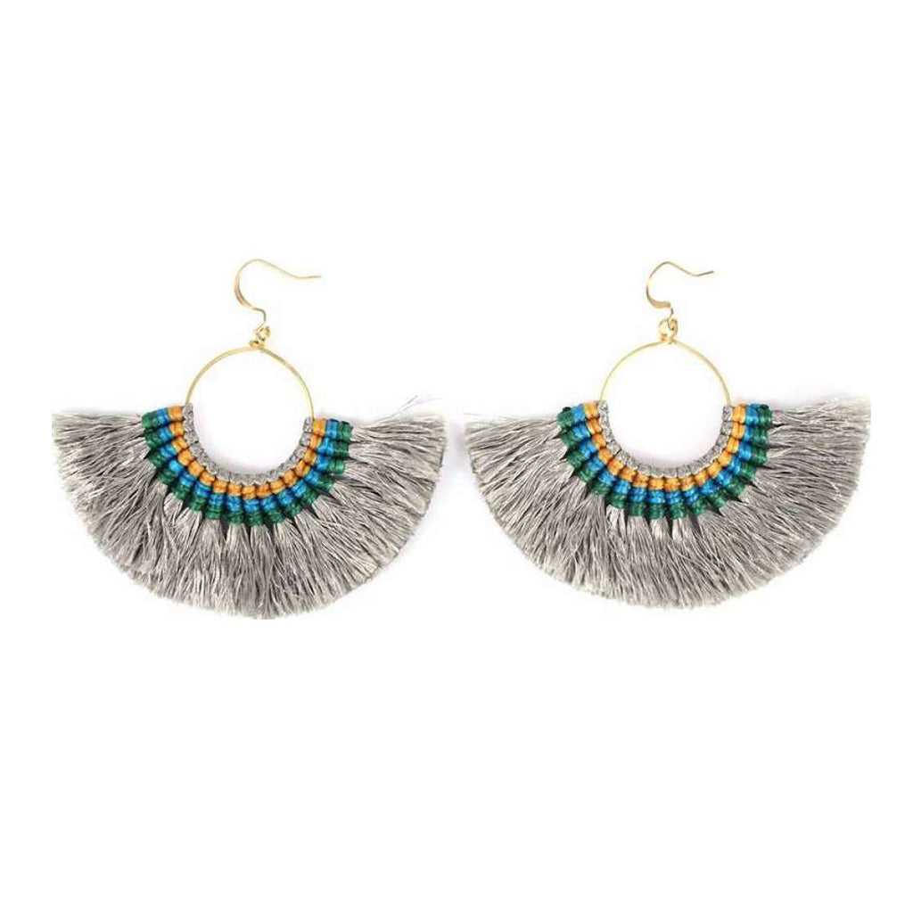 Tassel Fan Earrings from SLATE + SALT