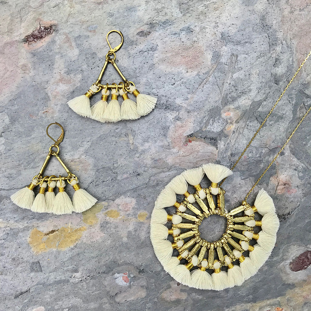 Lola Fan Earrings from SLATE + SALT