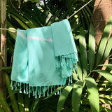 Mint Tie Dye Turkish Beach Towel from SLATE + SALT