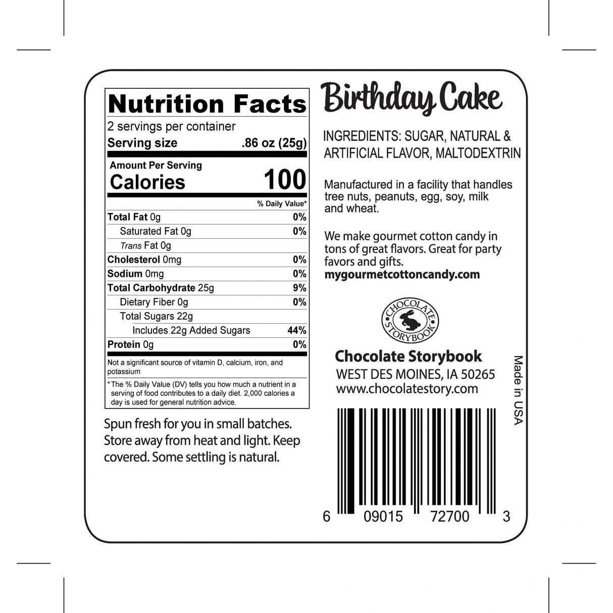 Birthday Cake Gourmet Cotton Candy from Legacy Toys