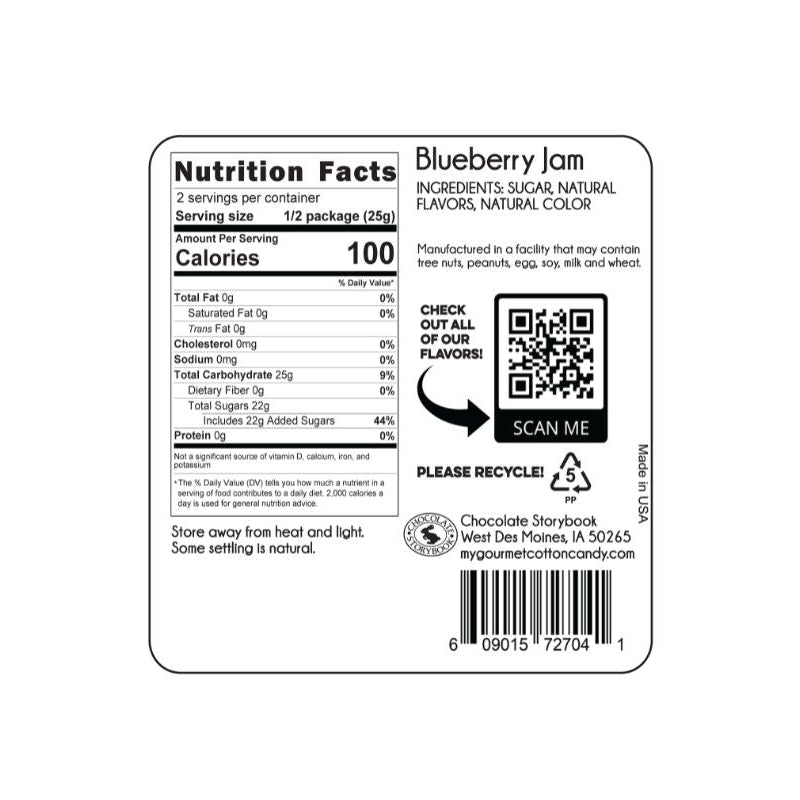 Blueberry Jam Gourmet Cotton Candy from Legacy Toys