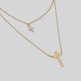 Faithfully Layered Cross Necklace from Pretty Simple