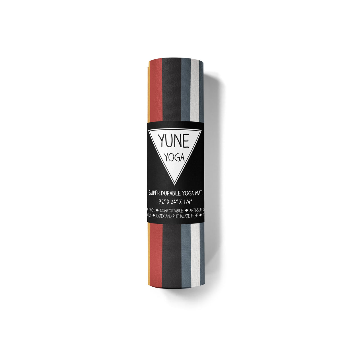 Falcons Rest Yoga Mat – 6 mm Extra Thick, Double-Sided Non-Slip, Eco-Friendly PER with Multi-Color Trail-Inspired Design | from Yune Yoga
