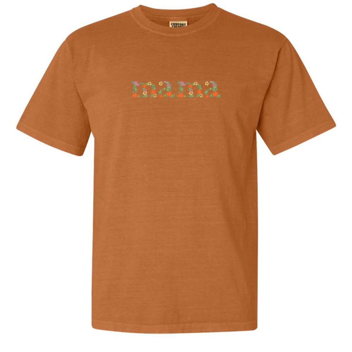 'Fall Floral Mama' Embroidered T-Shirt from United Monograms
